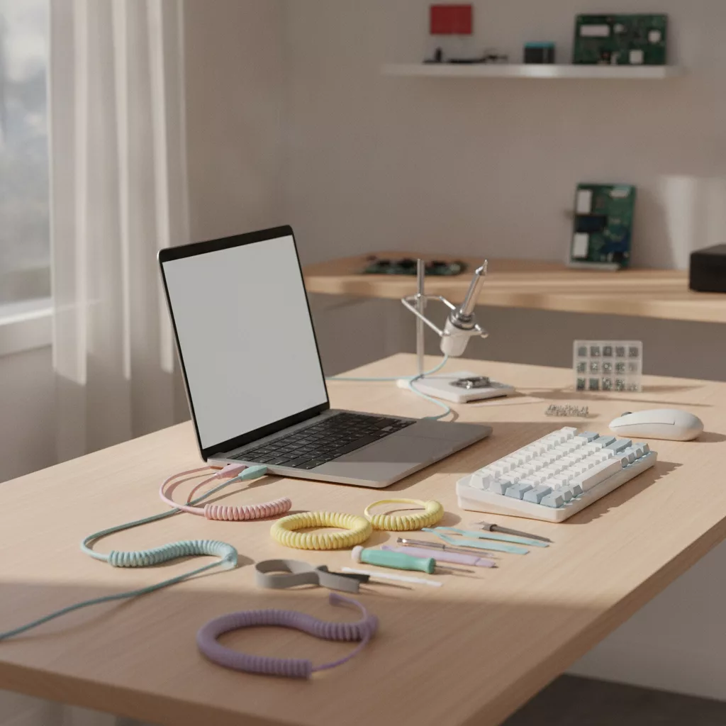 Computerhilfe mit Laptop und digitalen Werkzeugen
