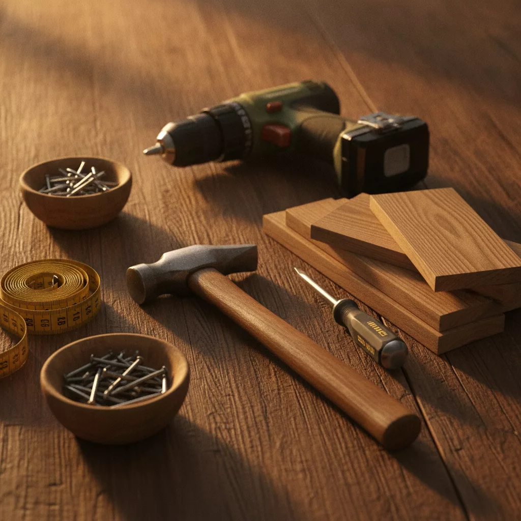 Herramientas de bricolaje para pequenos trabajos en casa